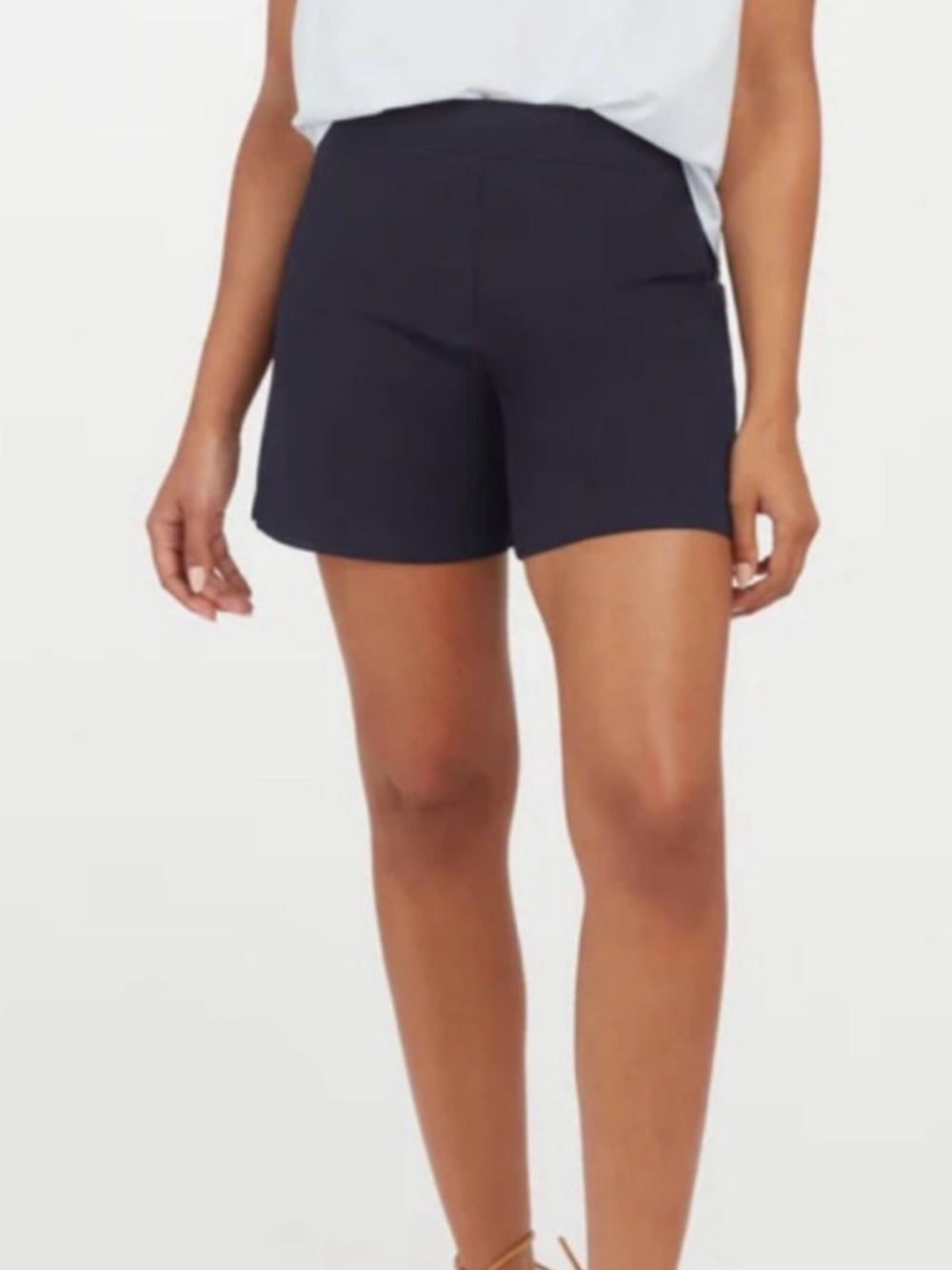 SPANX Black High-Rise Seamless Shorts